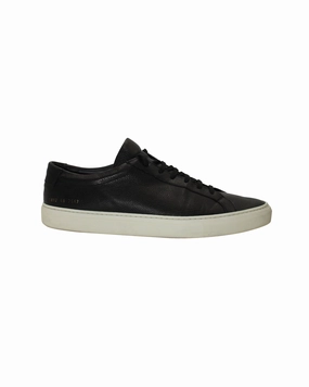 wide shoes Common Projects Original Achilles Sneakers in Black Leather