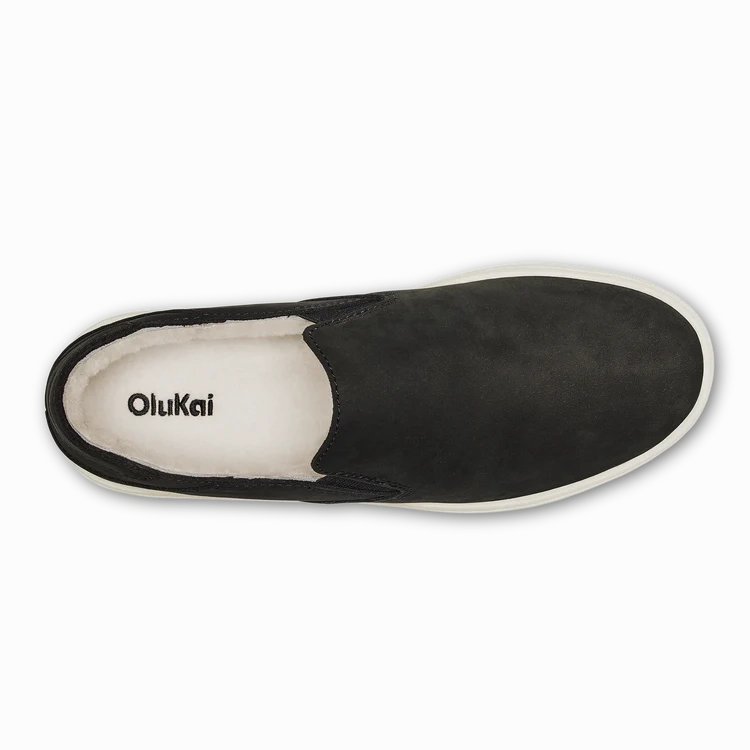 OluKai Women's Pehuea Cozy Sneaker in Lava Rock / Lava Rock Cross Town Fast Lifestyle