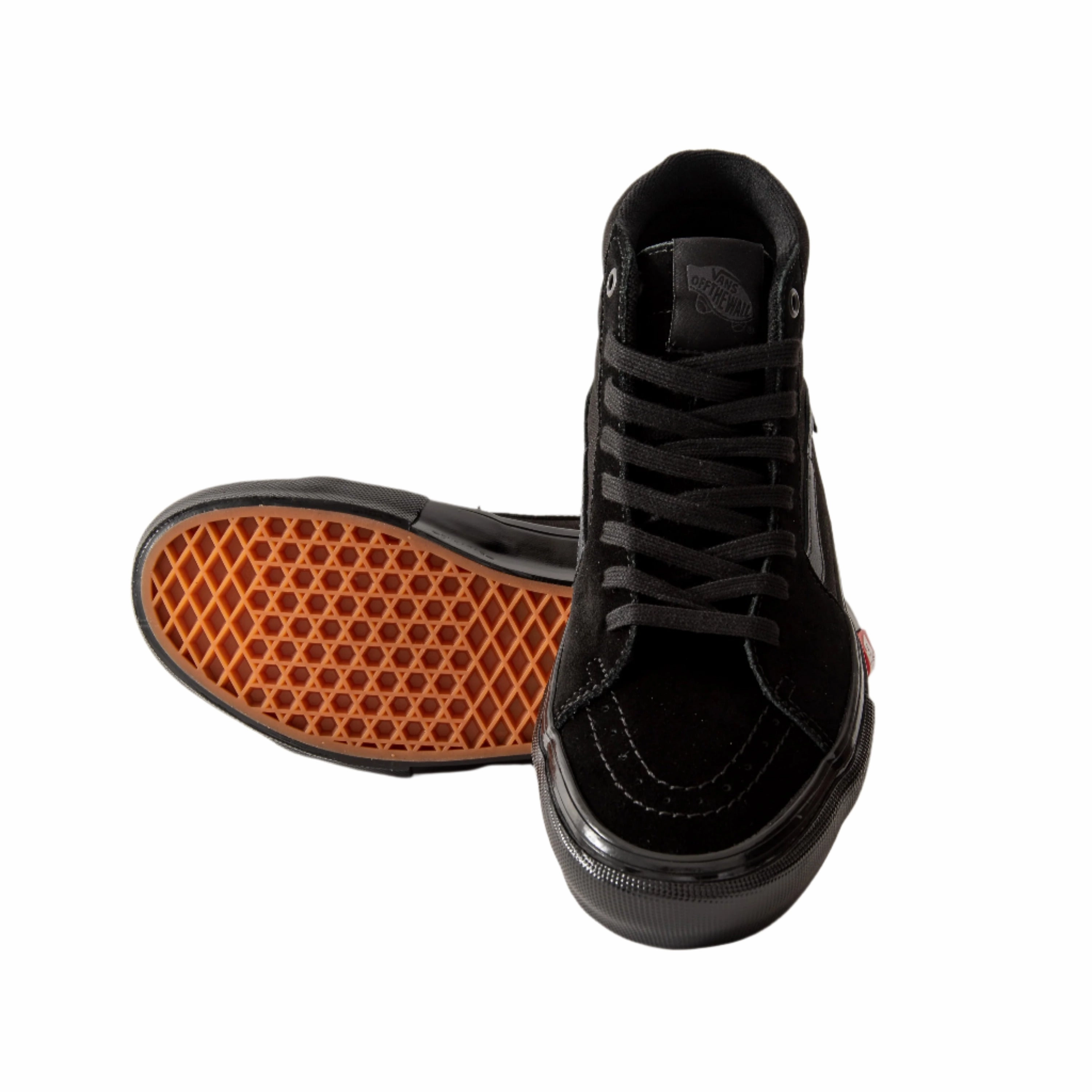 Unmatched stability leather - free Vans - Skate Sk8-Hi (Black/Black)