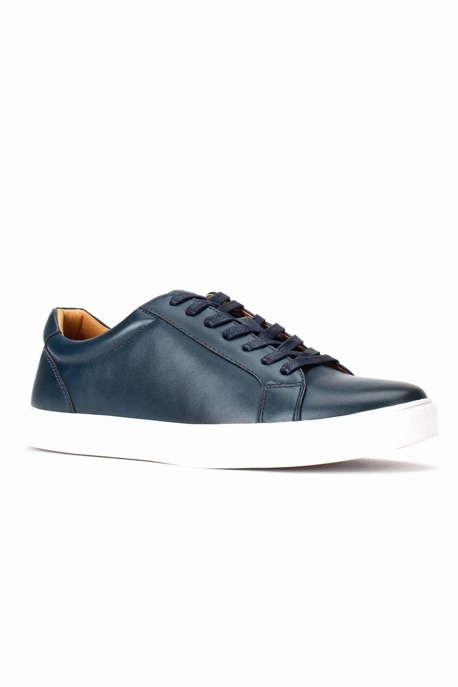 Men's Jaxson Low Top Sneaker In Navy lightweight construction shoes hydro - resistant shoes