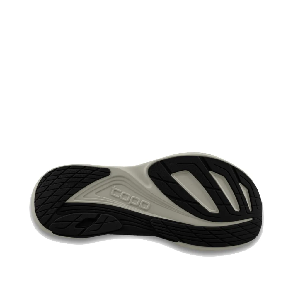 Topo Men's Ultrafly 5 Sneaker in Black/Charcoal polyester running gear