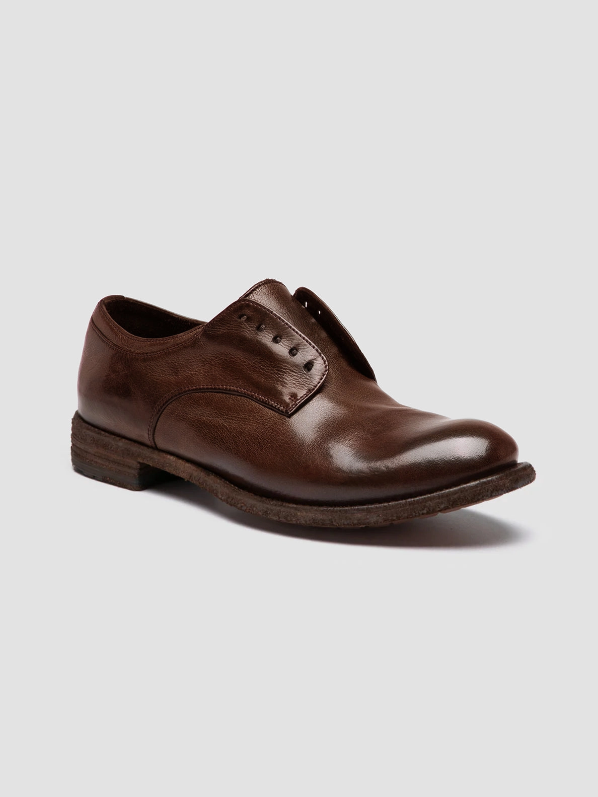 LEXIKON 012 - Brown Leather Derby Shoes Tailored Wardrobe Prime Step