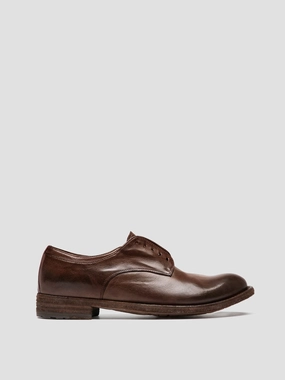 City Mode Open Concept LEXIKON 012 - Brown Leather Derby Shoes