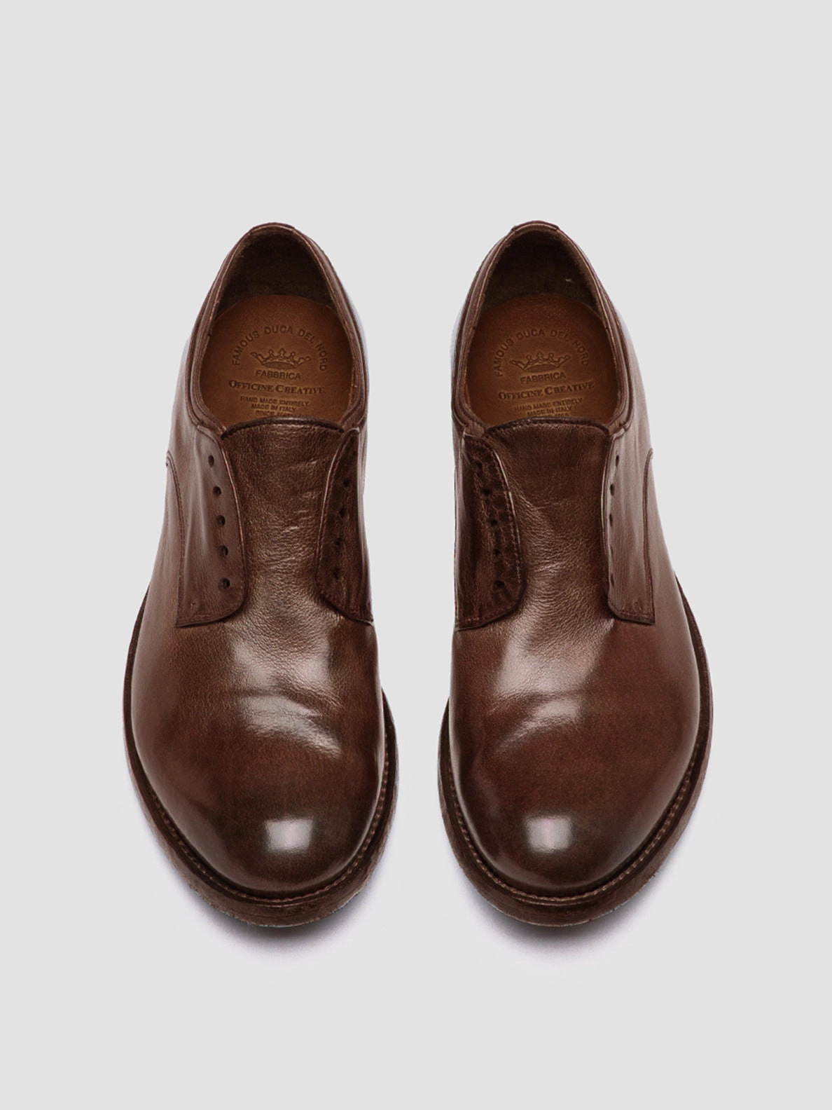 LEXIKON 012 - Brown Leather Derby Shoes Groom Match Guest Look