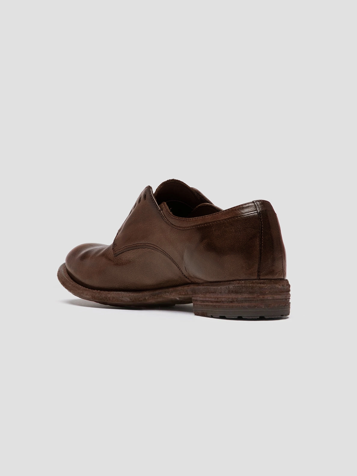 LEXIKON 012 - Brown Leather Derby Shoes Look Sharp