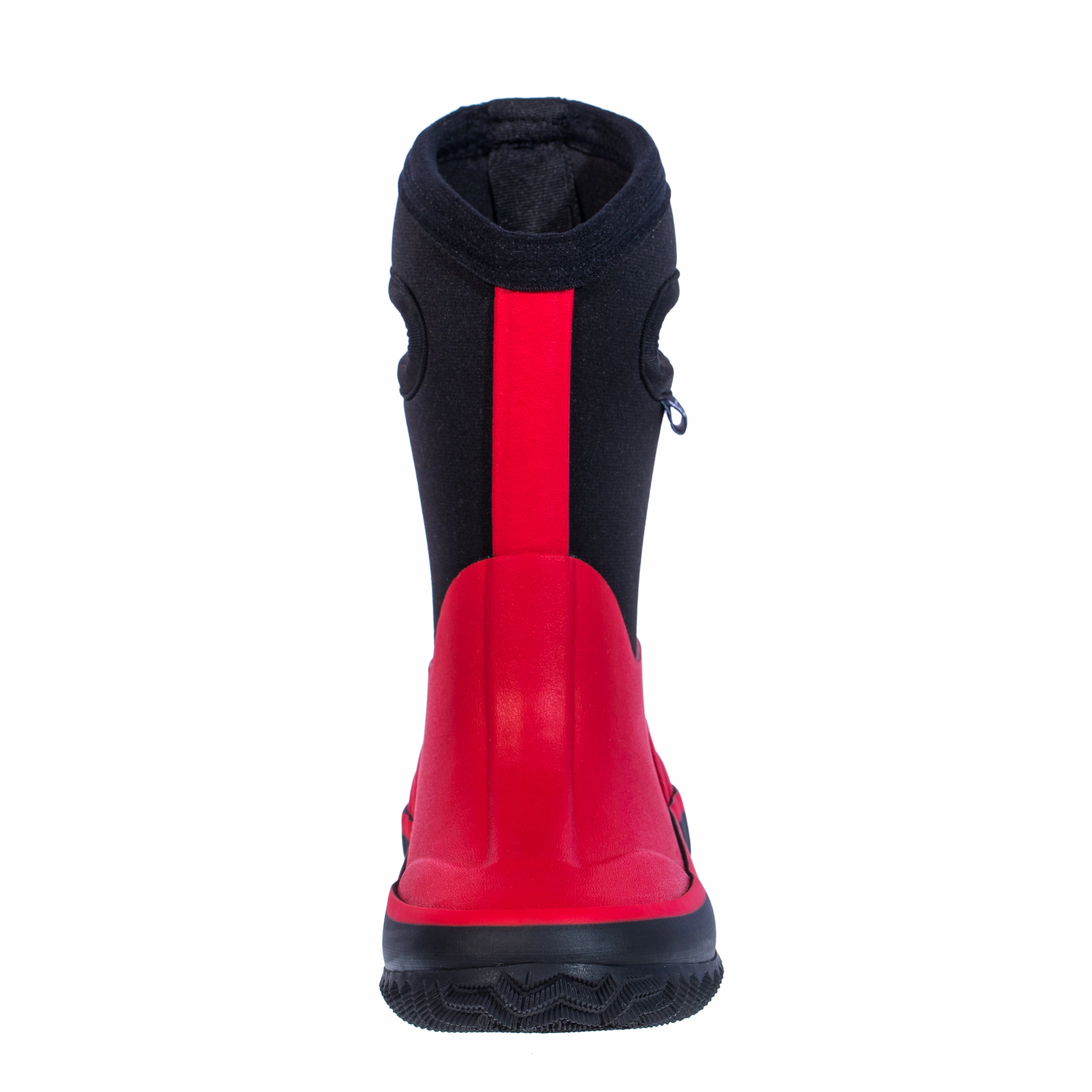 Red Neoprene Rain/Snow Boots Comfort Fit Protection Glam Heels for Night Out