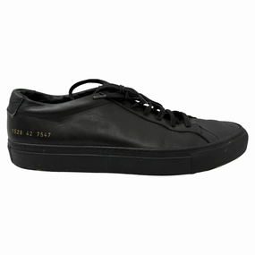 padded insoles Anti-microbial treatment Common Projects Achilles Low-Top Sneakers in Black Calf Leather