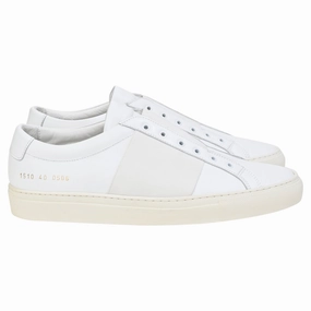 Common Projects Elastic Slip-On Sneakers in White Leather 10K running technique improvement