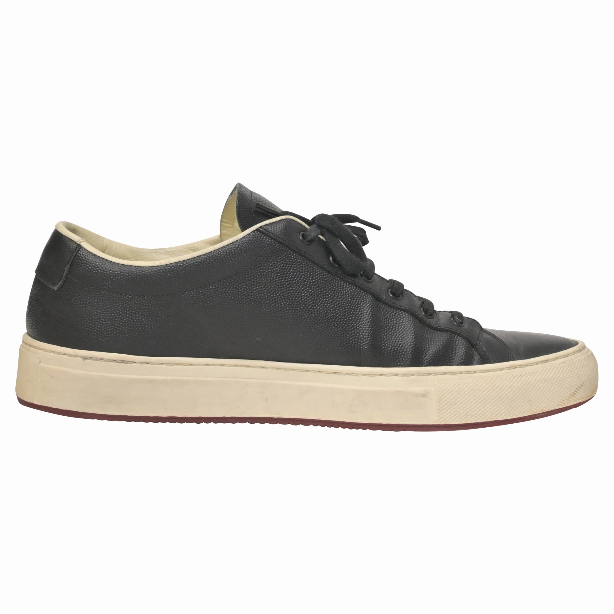 Anatomical shape leather - upper - feature shoes Common Projects Original Achilles Sneakers in Black Leather