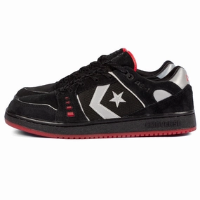 narrow - toe - box shoes CONS - AS-1 Pro OX (Black/Red/Red)