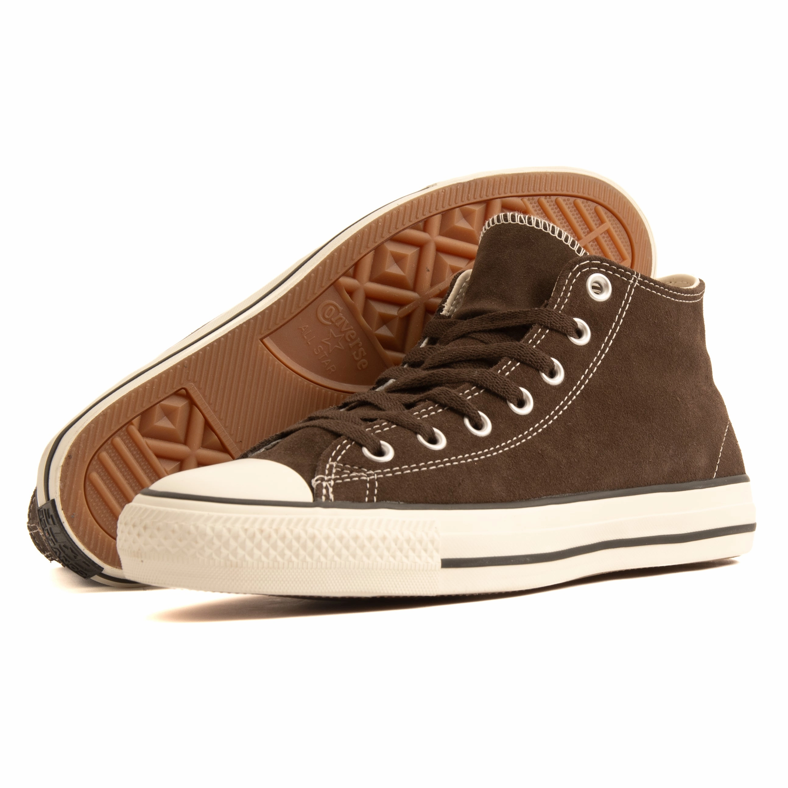 CONS - Chuck Taylor All Star Pro Mid (Fresh Brew/Egret/Black) Running Friendly toe spacers