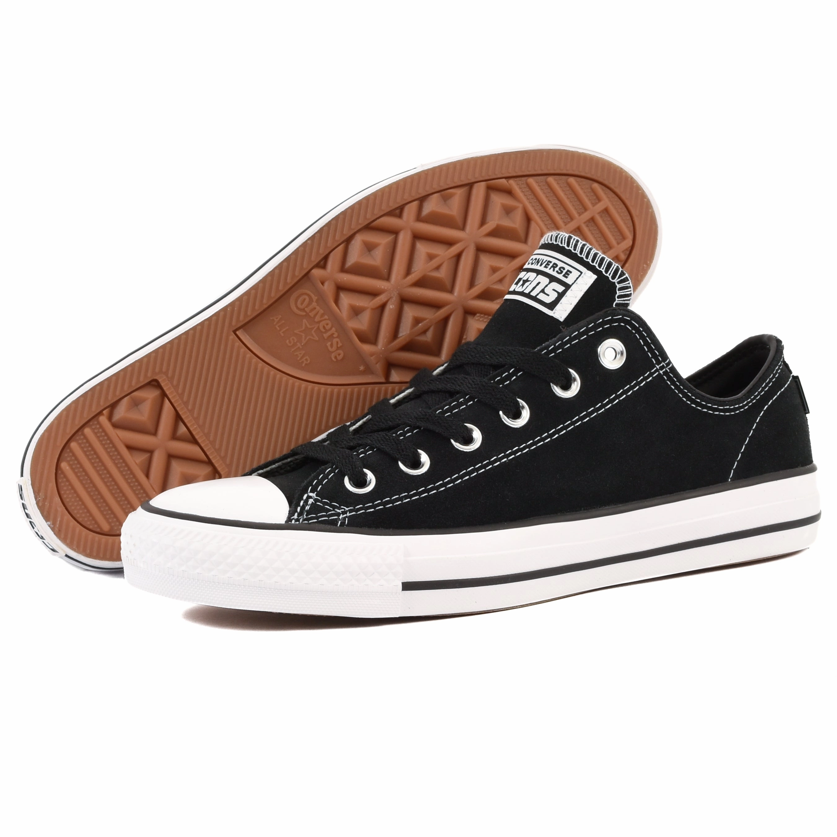 CONS - CTAS Pro Ox (Black/Black/White) Minimalist feel fire - department - training running shoes