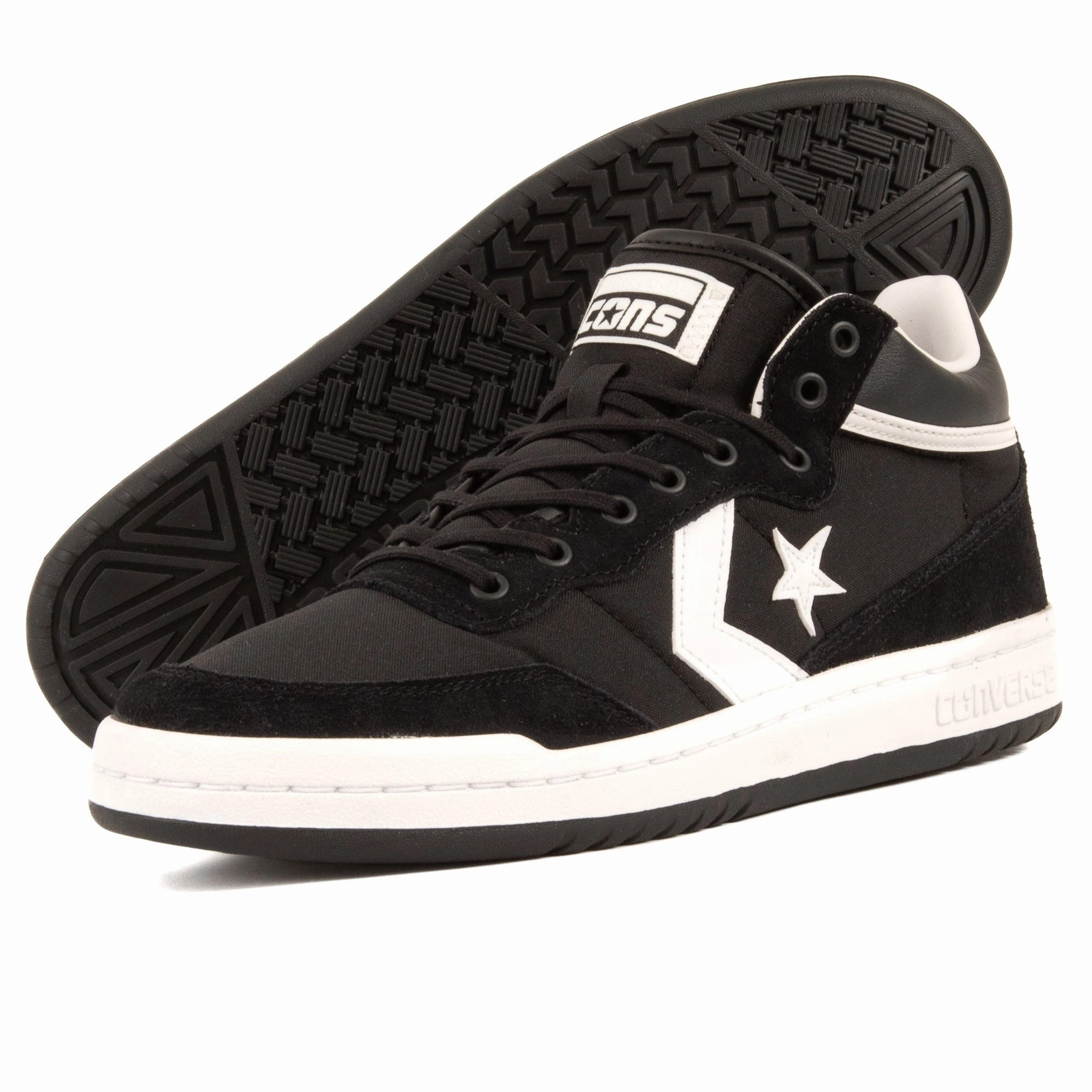 Cons - Fastbreak Pro Mid (Black/White/Black) trend - following shoes
