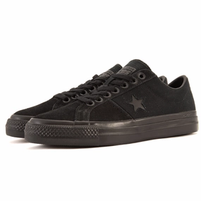 soft midsole shoes Cons - One Star Pro OX (Black/Black/Sap Green) *SALE