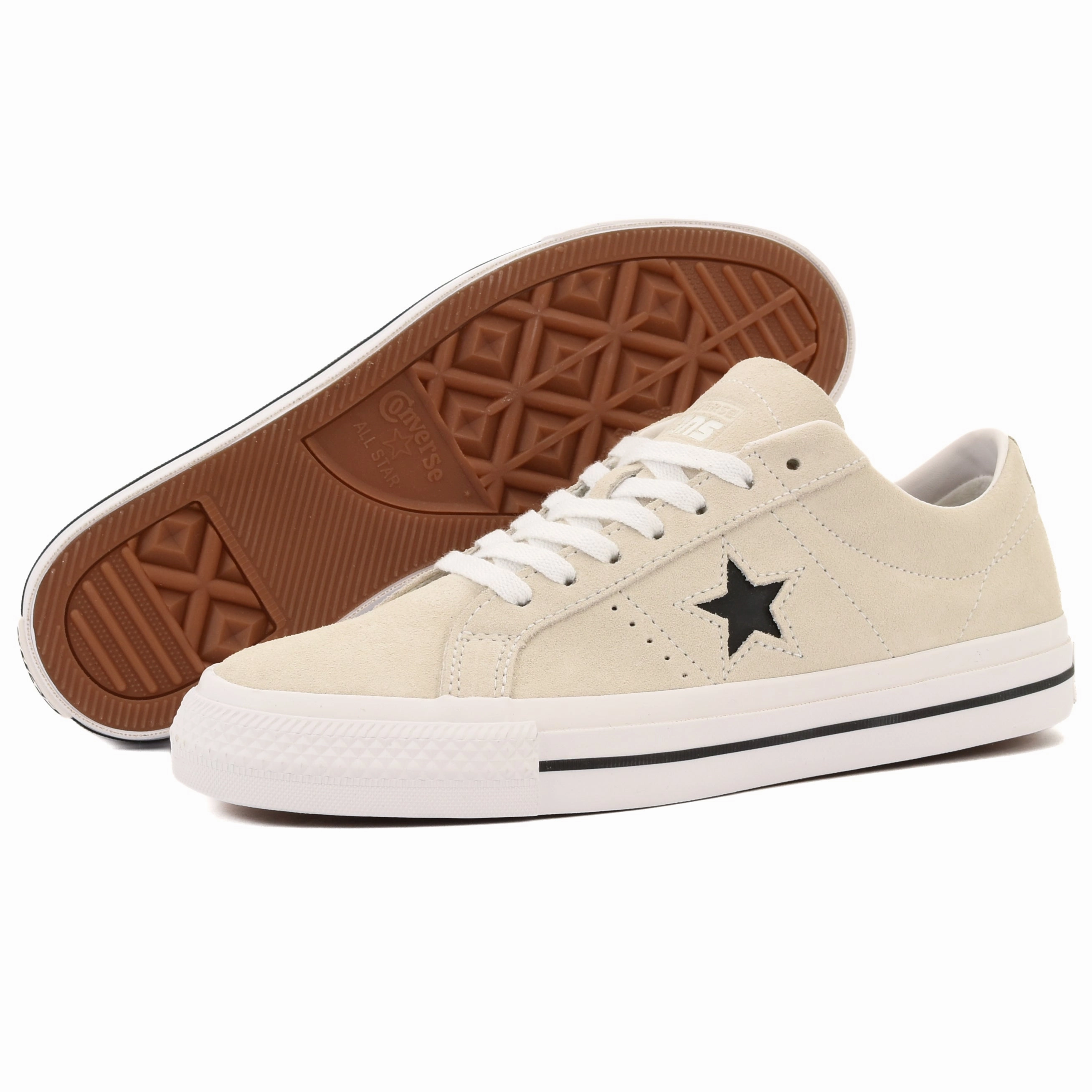 Cons - One Star Pro OX (Egret/White/Black) FoamMidsole fartlek running