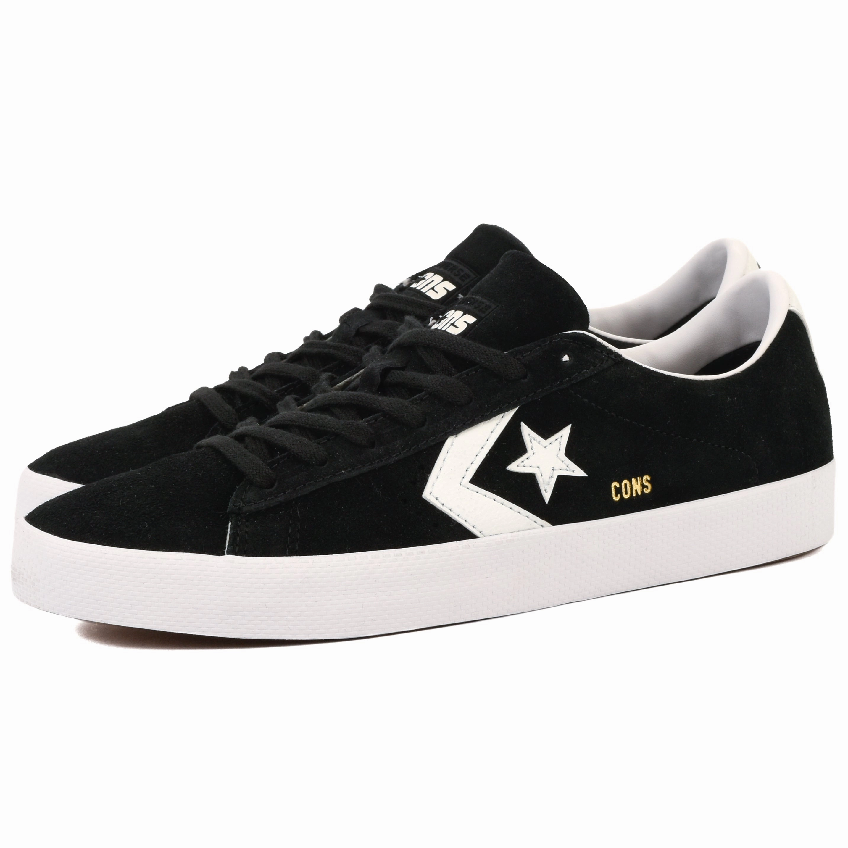 Cons - PL Vulc Pro OX (Black/White) Wear   Resistant