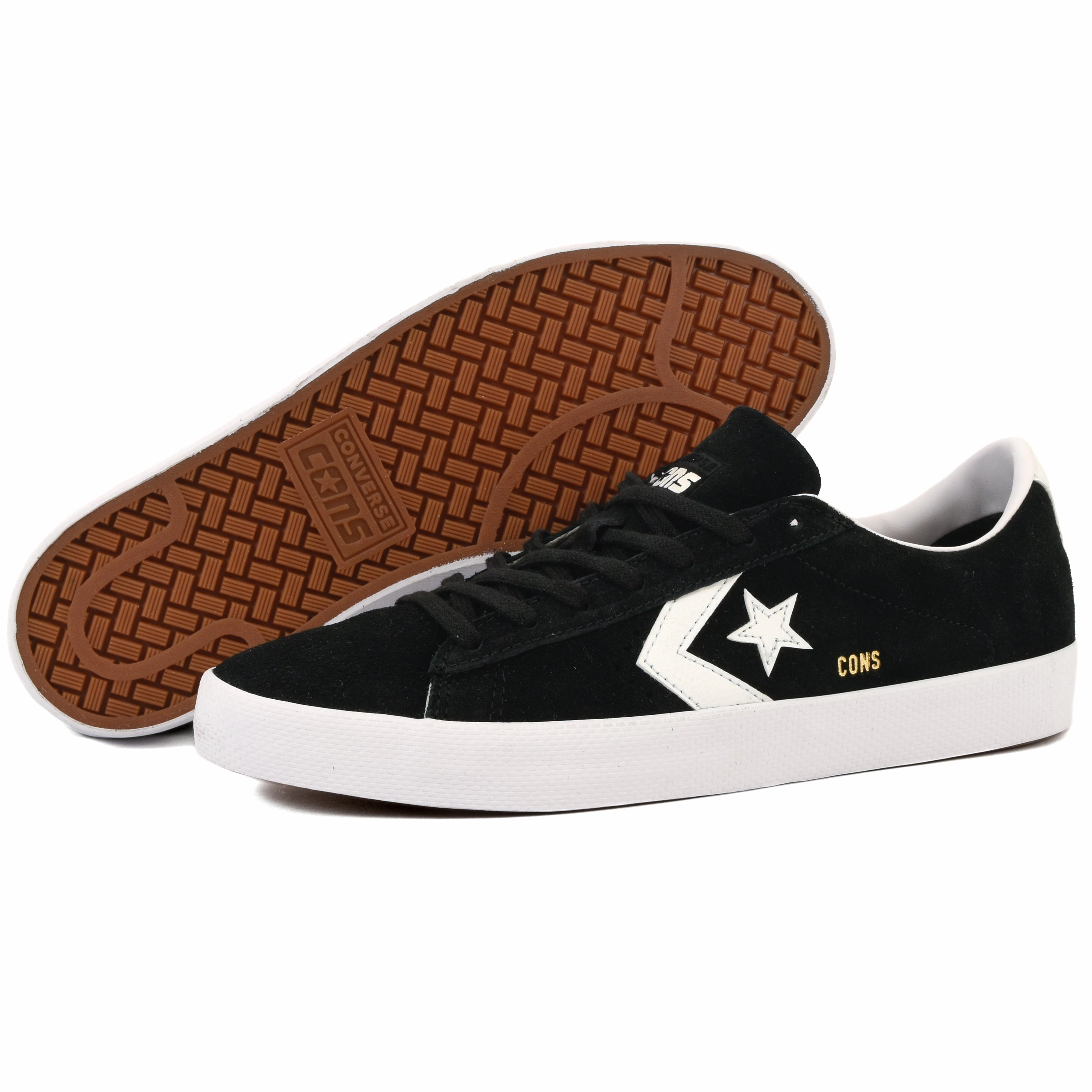 Cons - PL Vulc Pro OX (Black/White) marathon shoes