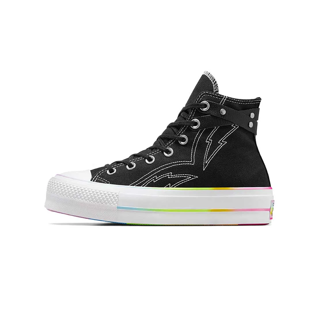 Work Approved Converse - Unisex Chuck Taylor All Star Lift Platform Pride High Top Shoes (A10218C)