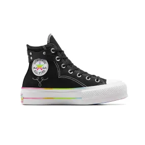 Converse - Unisex Chuck Taylor All Star Lift Platform Pride High Top Shoes (A10218C) Hybrid Look Oasis Path