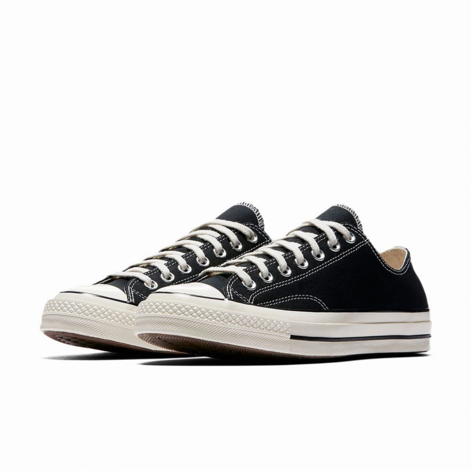 Converse Chuck 70 Black Low Top Shoes dot - pattern shoes