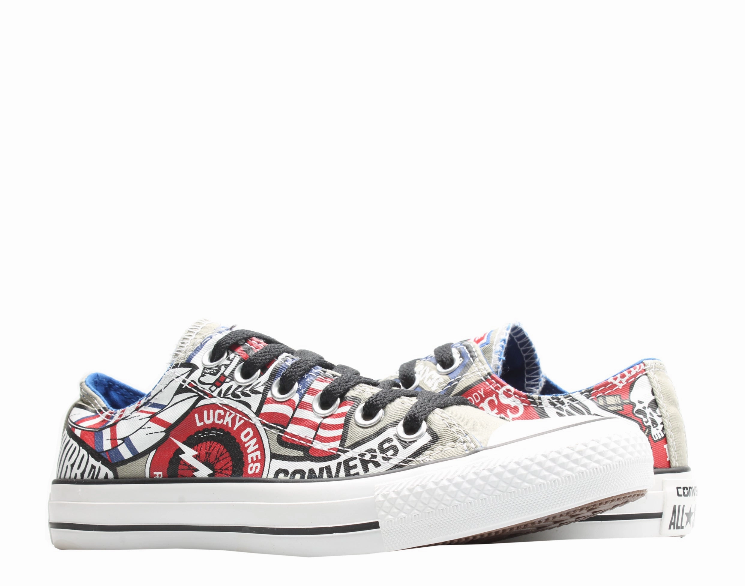 Converse Chuck Taylor All Star Old Biker Ox Old Silver/Print Sneakers 142316C AntiOdor drama - themed running wear
