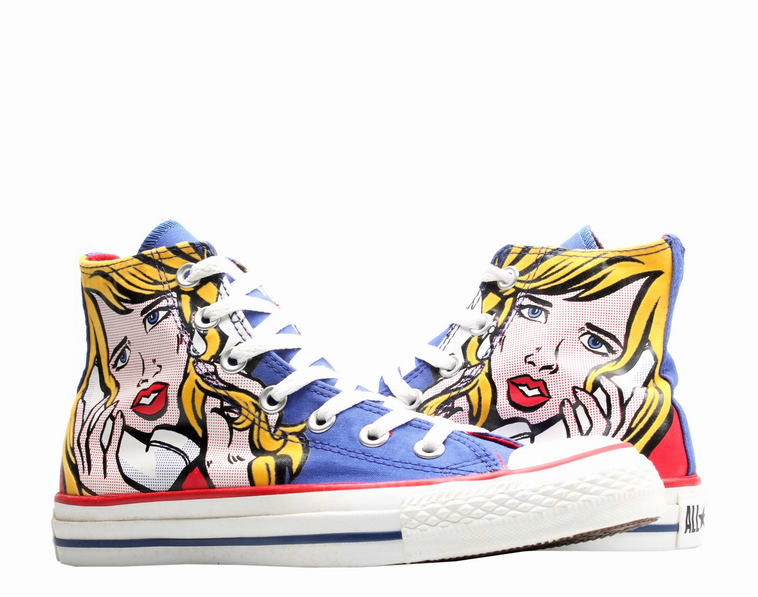 Cushioned Midsole running in dry conditions Converse Chuck Taylor All Star Pop-Art Print Royal/Yellow Hi Sneakers 113848