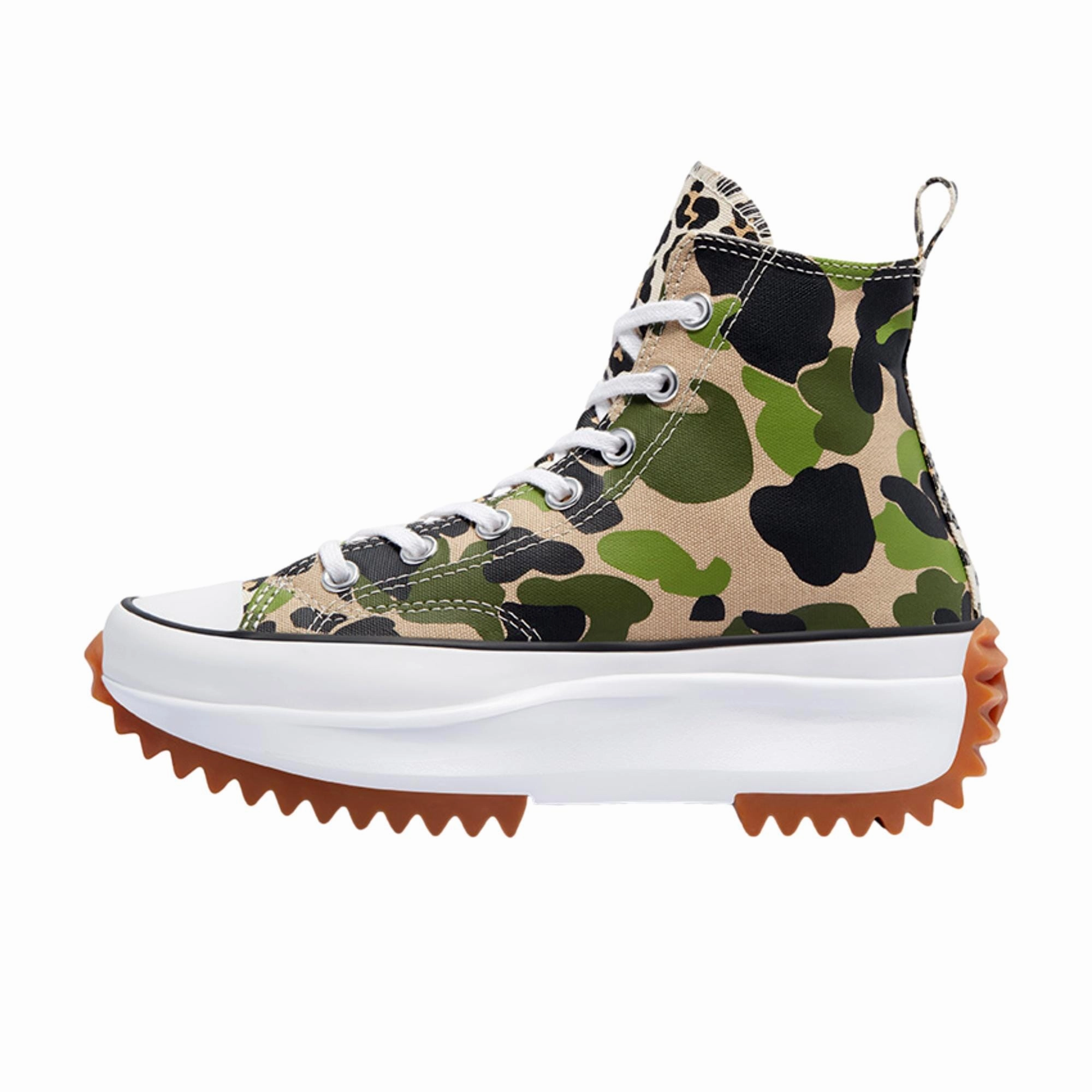 Converse Run Star Hike Hi Candied Ginger/Piquant Green  170913C Men's non - perforated shoes