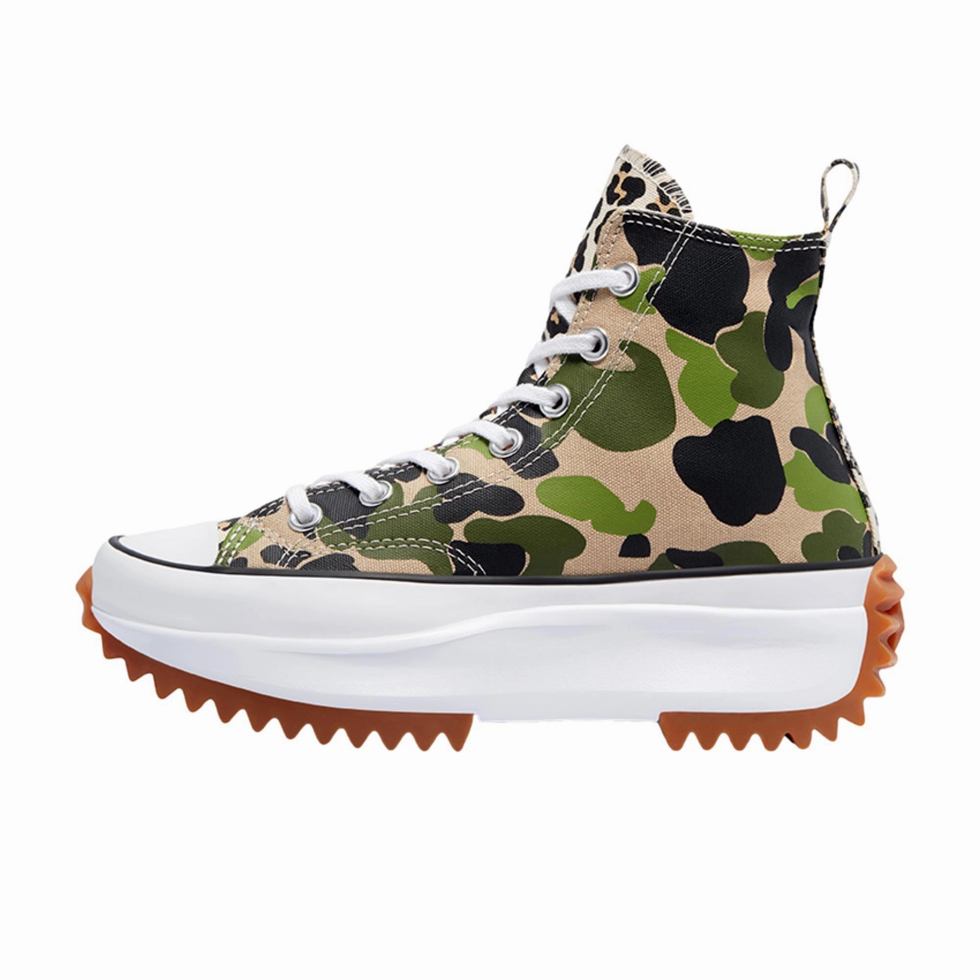 premium - quality running shoes wind - resistant - upper shoes Converse Run Star Hike Hi Candied Ginger/Piquant Green  170913C Men's