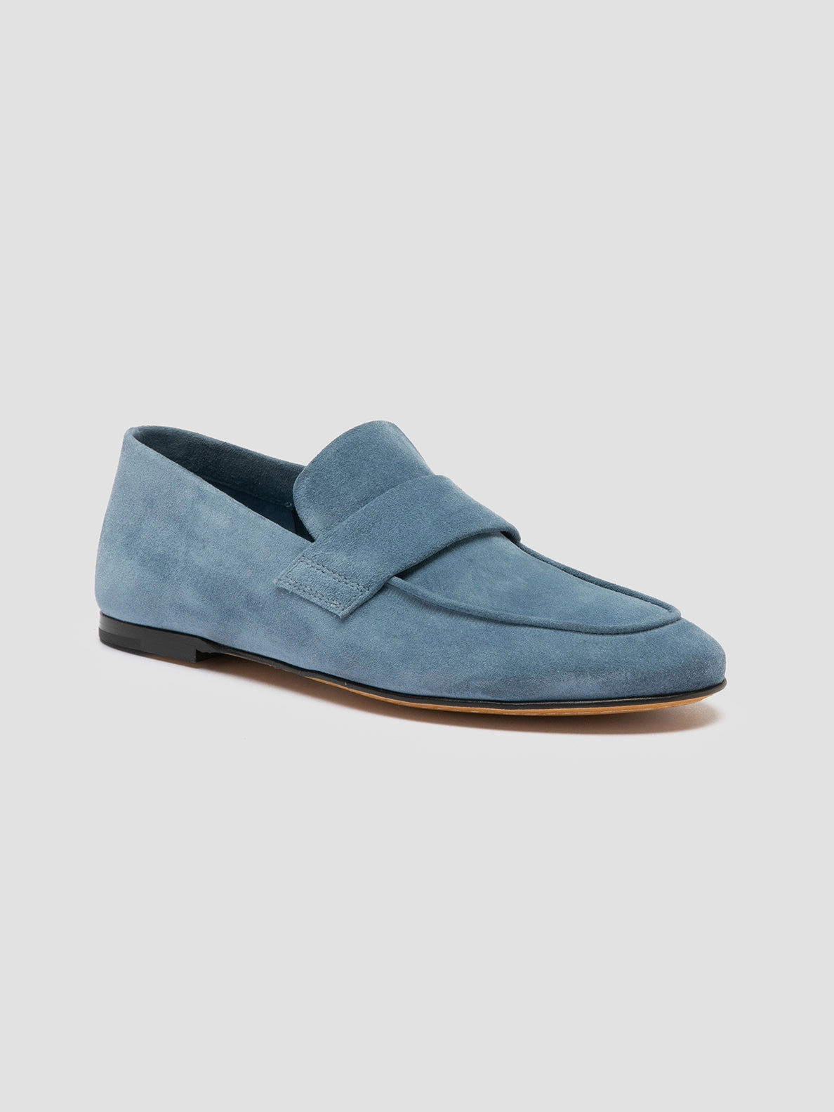 BLAIR 001 - Blue Suede Loafers Scandi Shade