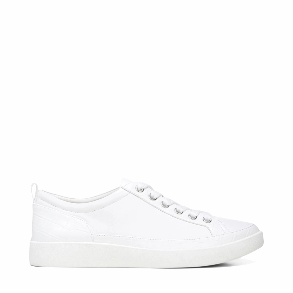 Vionic Women's Winny Lace Sneaker in White Balanced Form Stay Cool