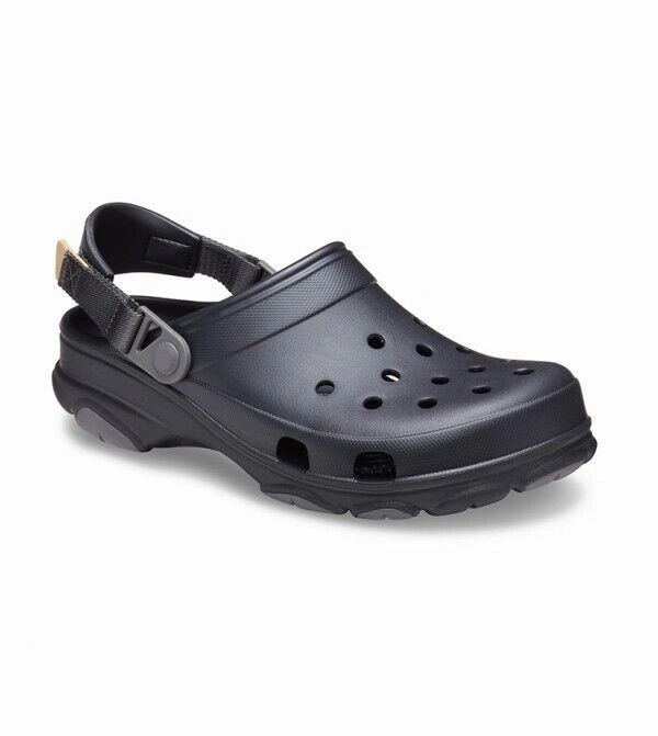 Crocs Classic All Terrain Clog 206340-001 Unisex Black Croslite Adjustable Strap female running gear