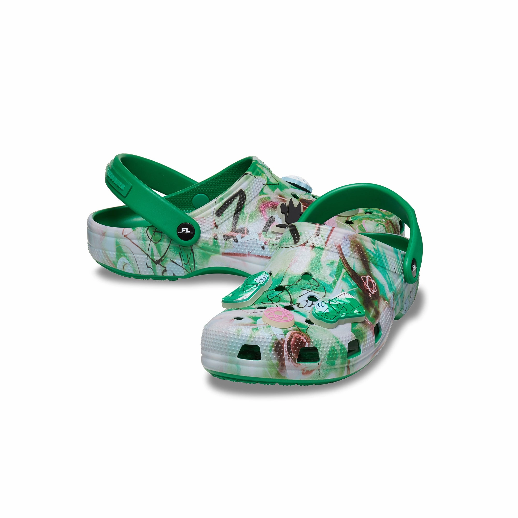 Crocs x Futura Labs Mens Classic Clogs Strappy