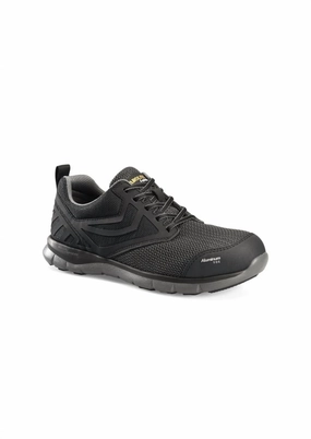 Men's Lightweight Aluminum Toe Work Shoes In Black Great functionality