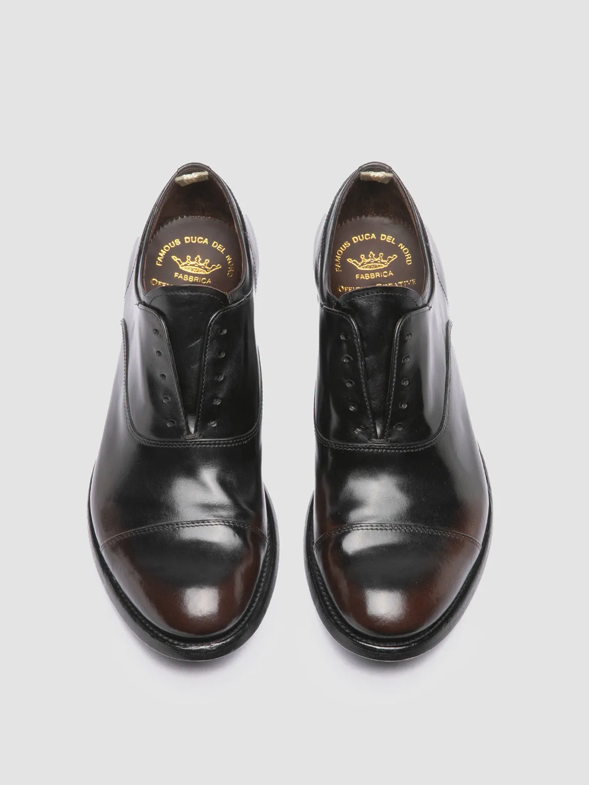 ANATOMIA 08 - Brown Leather Oxford Shoes Calm Interior