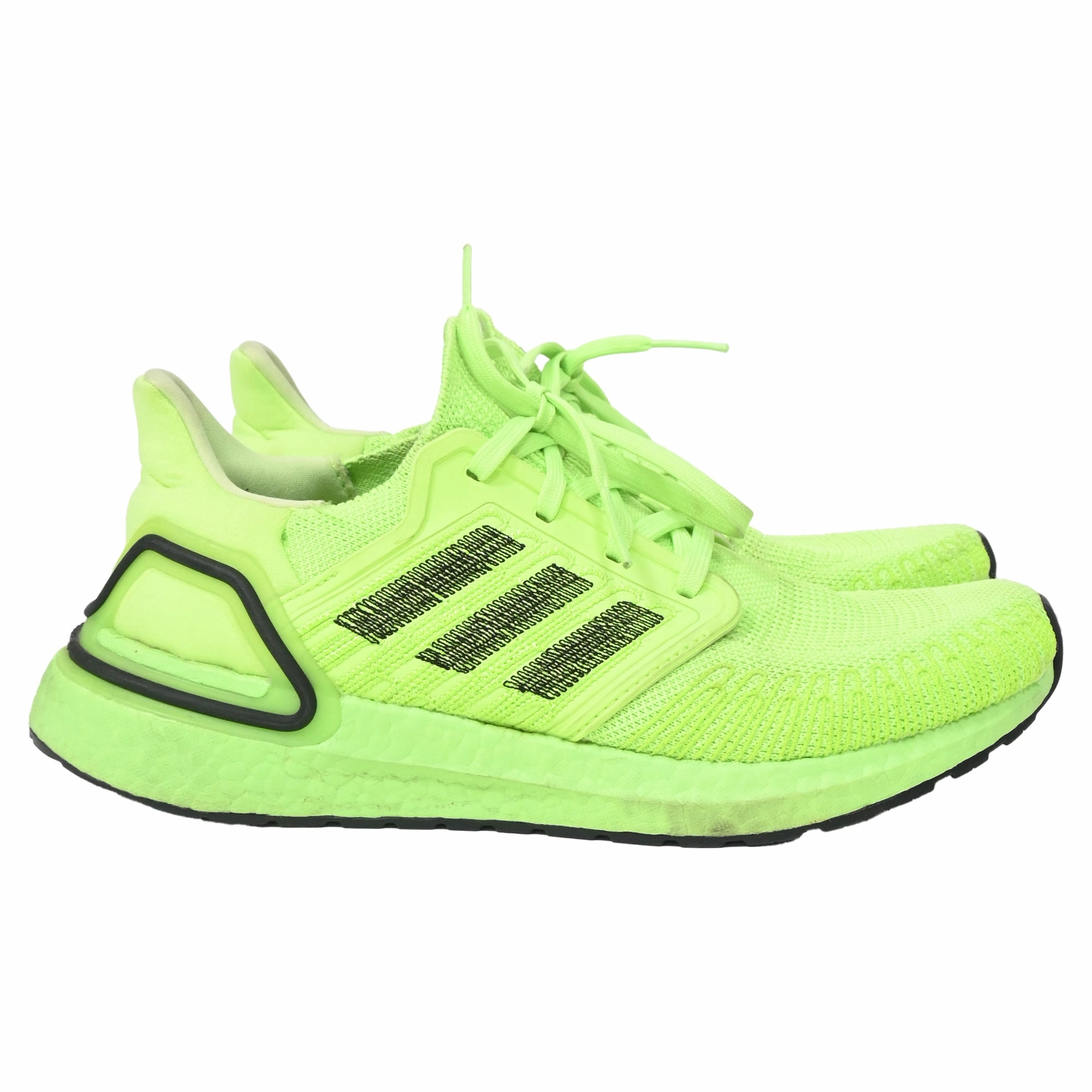 Adidas UltraBoost 20 Sneakers in Signal Green Synthetic Shock-absorbing feature
