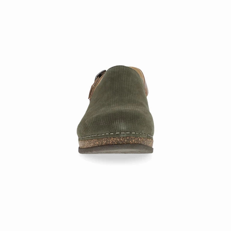 Dansko Women's Merrin Sling Back Clog in Olive Slow Hike