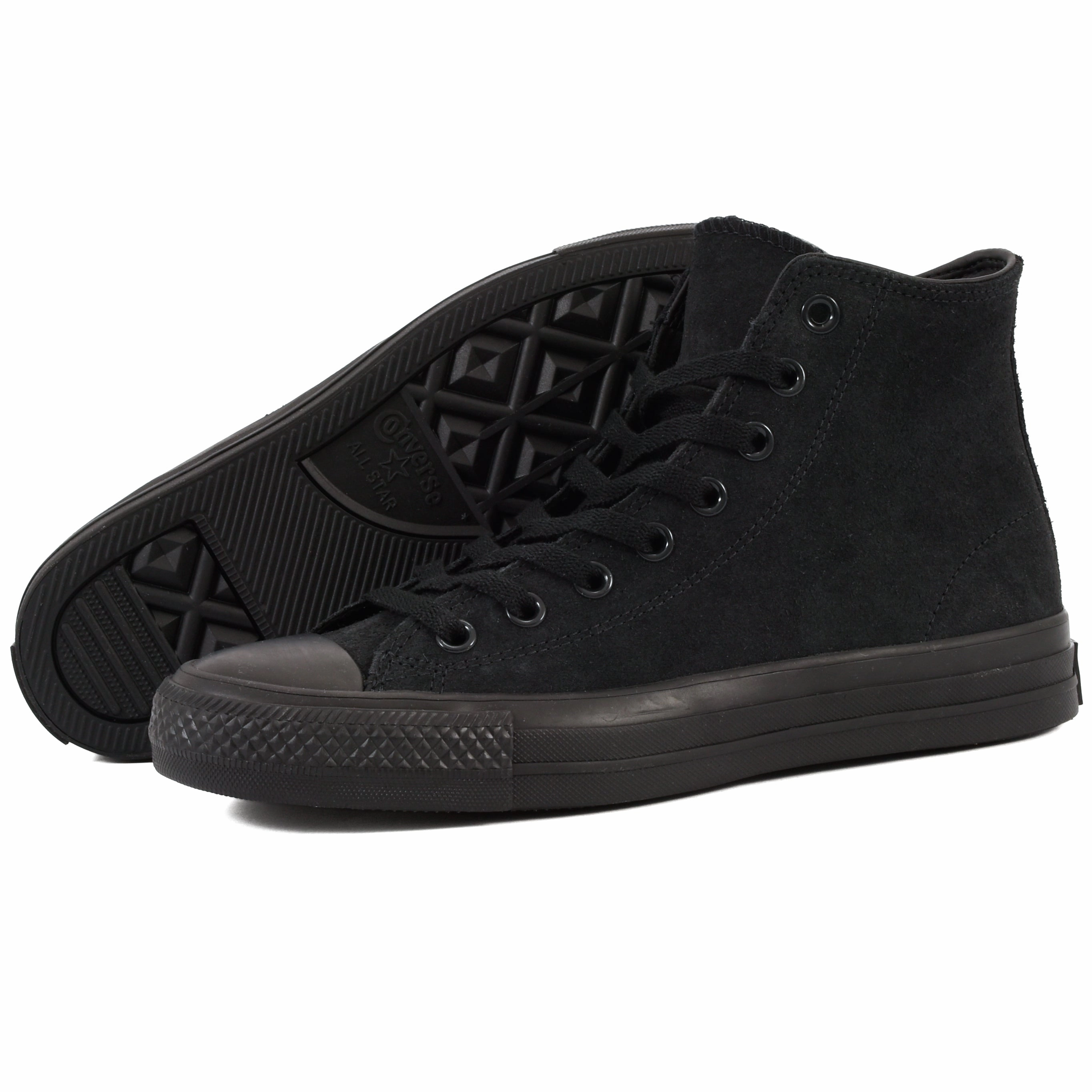 High Top Style stretchy - straps CONS - Chuck Taylor All Star Pro Hi (Black/Black/Black)