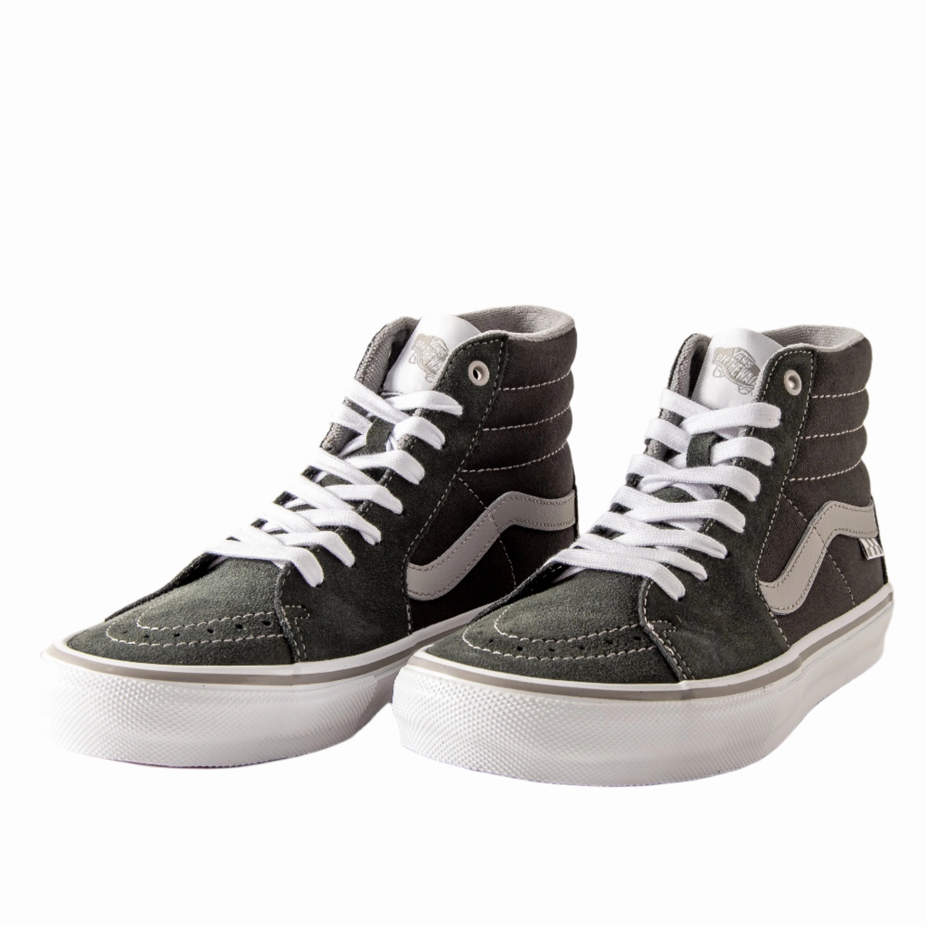 classic - design shoes Vegan - friendly Vans - Skate Sk8-Hi (Dark Grey/White) *SALE