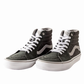 classic - design shoes Vegan - friendly Vans - Skate Sk8-Hi (Dark Grey/White) *SALE
