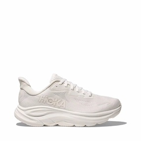 Hoka Women's Clifton 10 Sneaker in White/White Long Haul