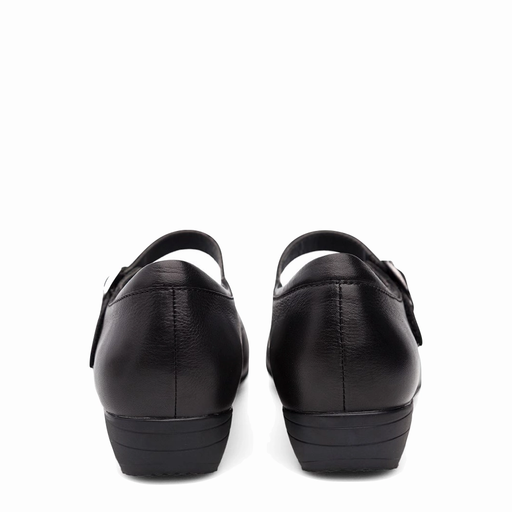 Leather Smooth Casual Edge Dansko Women's Fawna Leather Mary Jane in Black