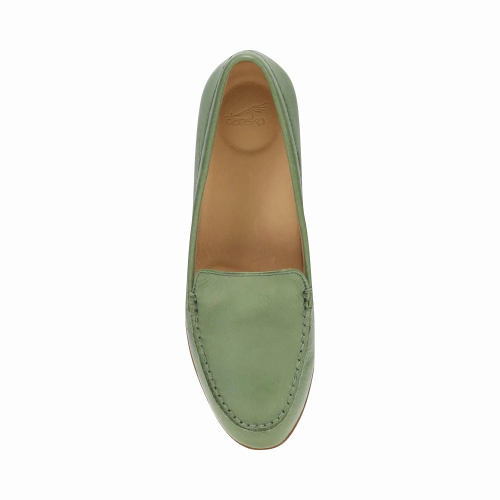 Easy Breath Steady Grip Dansko Women's Lorri Flat in Jade