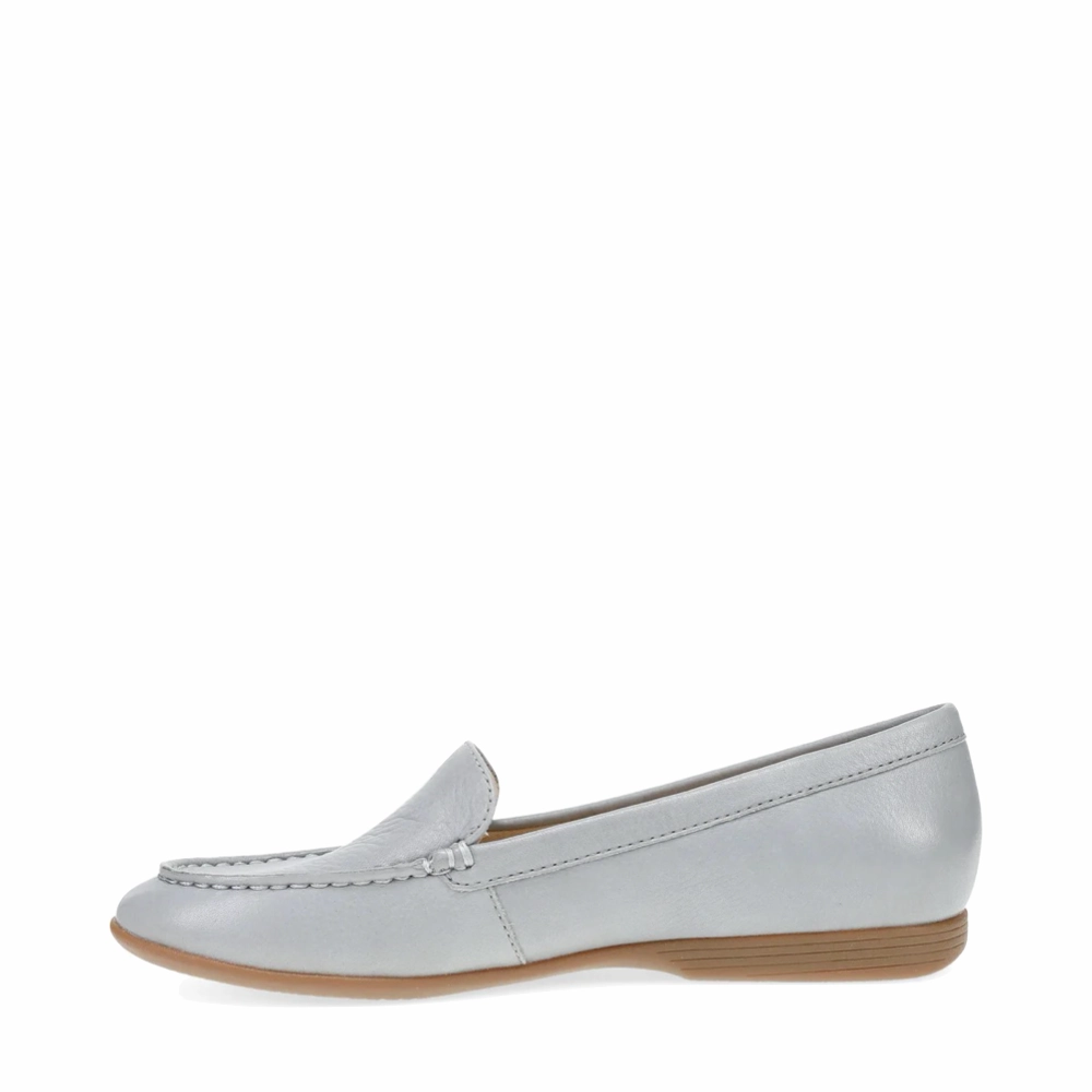 Premium Comfort Fashion Routine Dansko Women's Lorri Leather Loafer in Grey