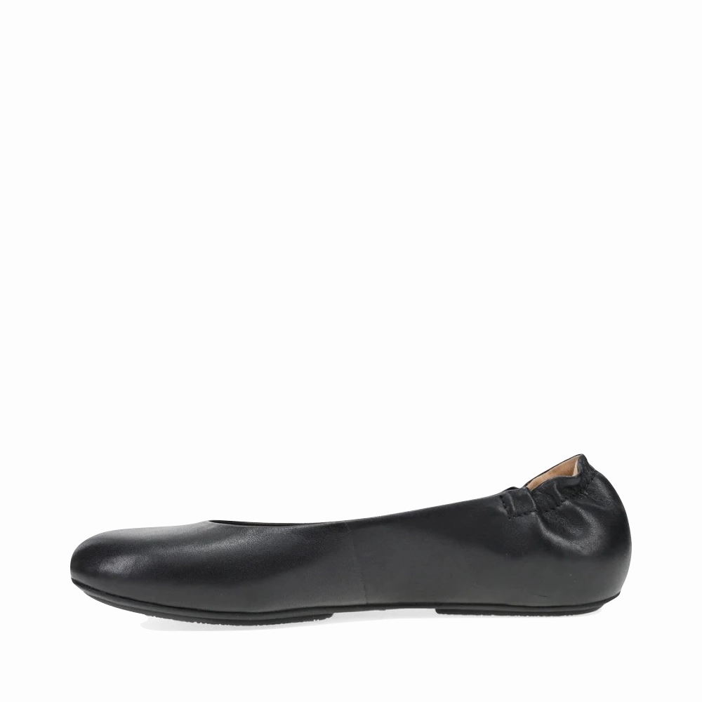 Dansko Women's Mollie Slip On Flat in Black Weekend Style Icon Edge