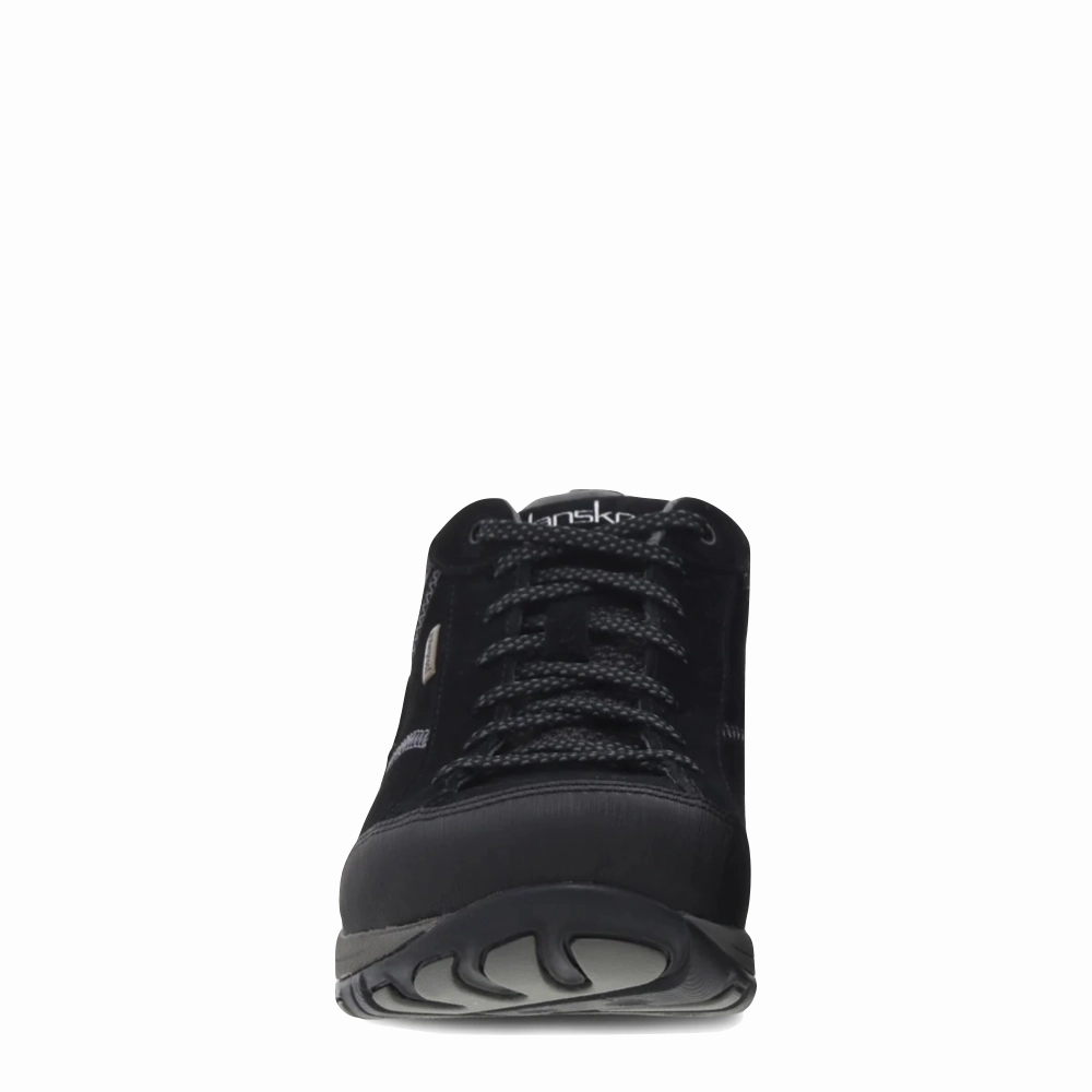 Dansko Women's Paisley Waterproof Lace in Black Cross Town synthetic leather