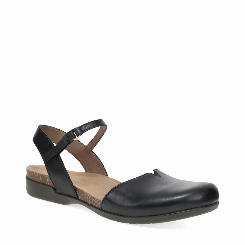 Stylish Support Dansko Women's Rowan Closed Toe Sandal in Black