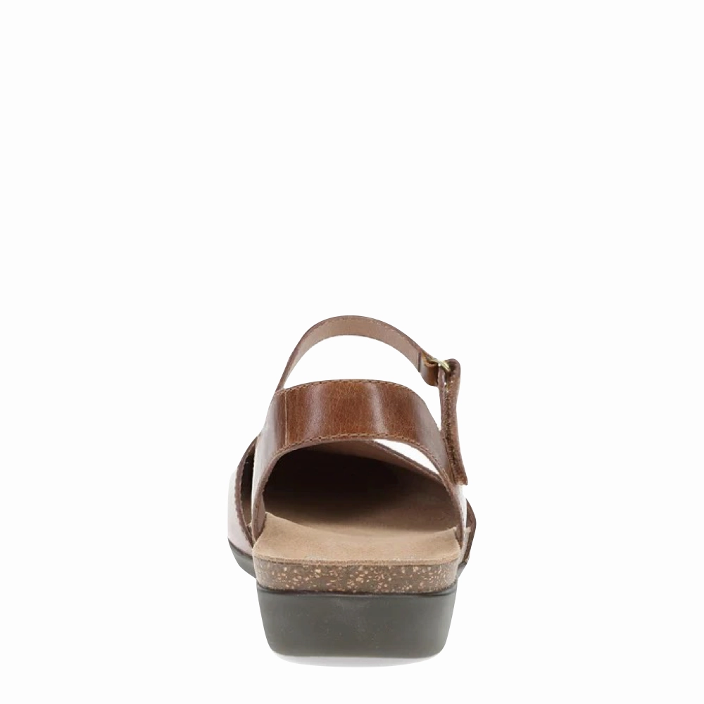 Holiday Mood Earth Hue Dansko Women's Rowan Closed Toe Sandal in Tan