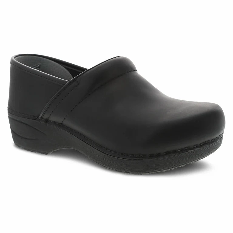 Dansko Women's XP 2.0 Waterproof Clog in Black Leather Feel Stable