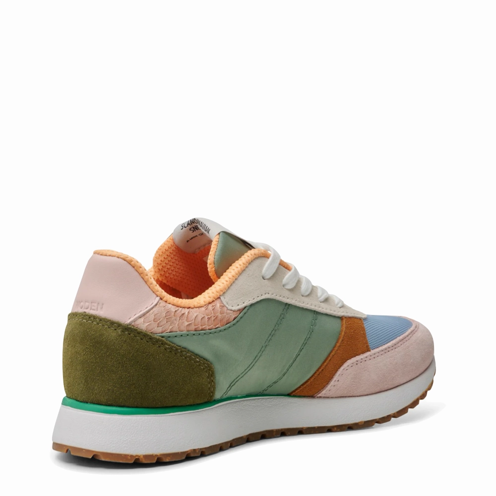 Sneaker Style Bridge Path Woden Women's Ronja Sneaker in Algea Multi