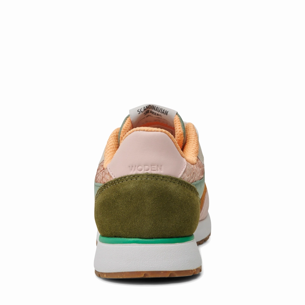 Woden Women's Ronja Sneaker in Algea Multi Modern Travel Outfit